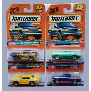 Vintage 1998 MATCHBOX Classic Decades Series LOT OF 4 #37 #38 #39 And #40